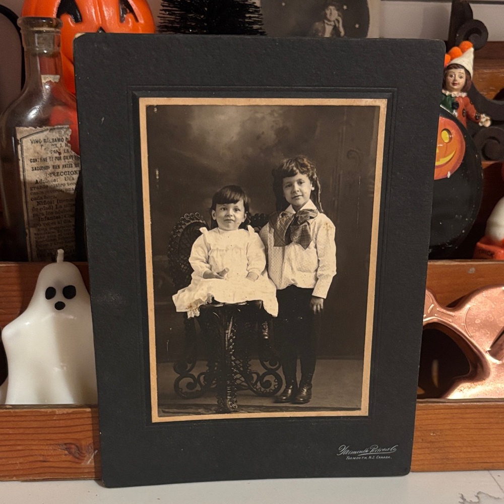 Vintage Black and White Framed Photograph